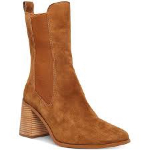 Steve Madden Argent Boots in Chestnut Suede 7.5 - Picture 3 of 5